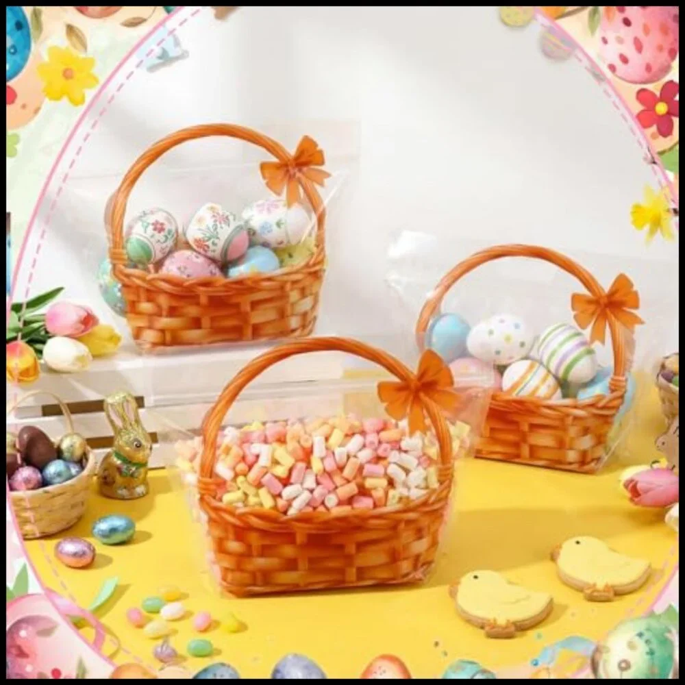 Clear Plastic Gift Bags with Zipper Closure Large Capacity Party Favors